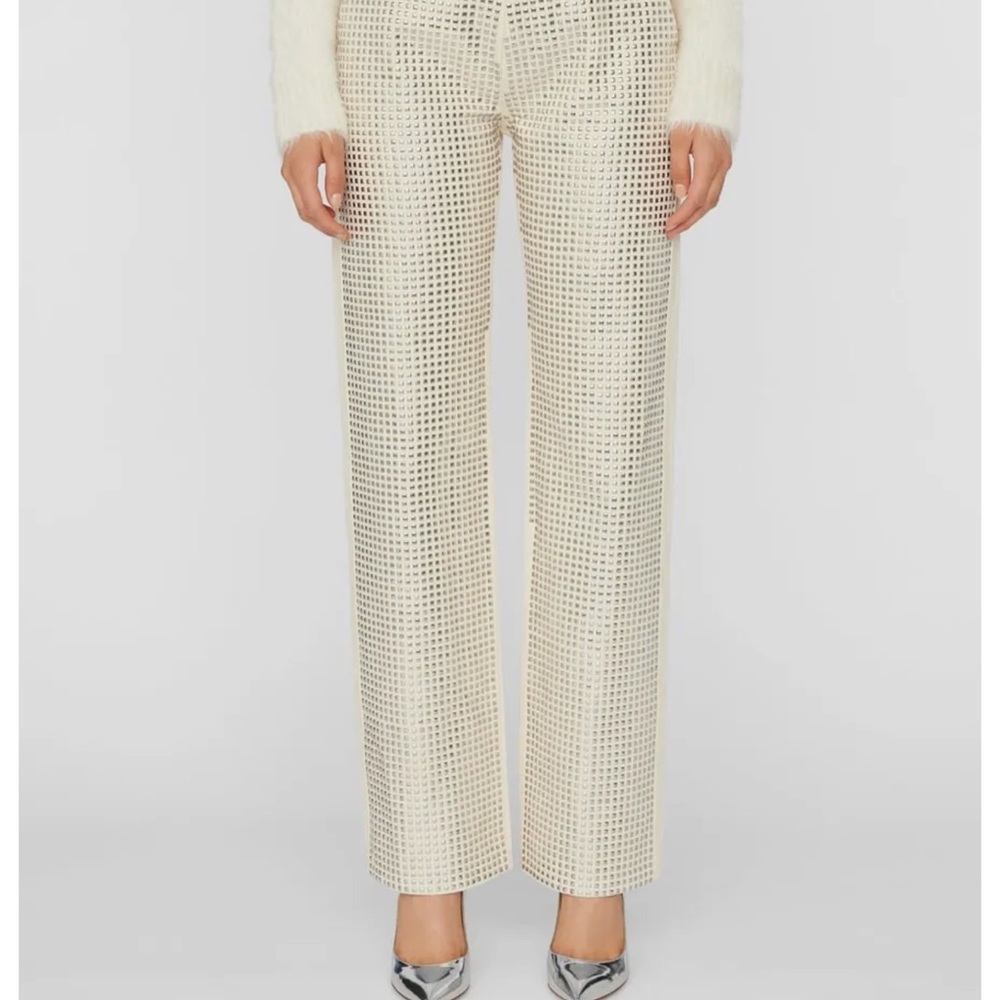 NWT Frame Le Jane studded trouser jeans